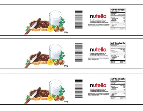 Nutella Label Printable